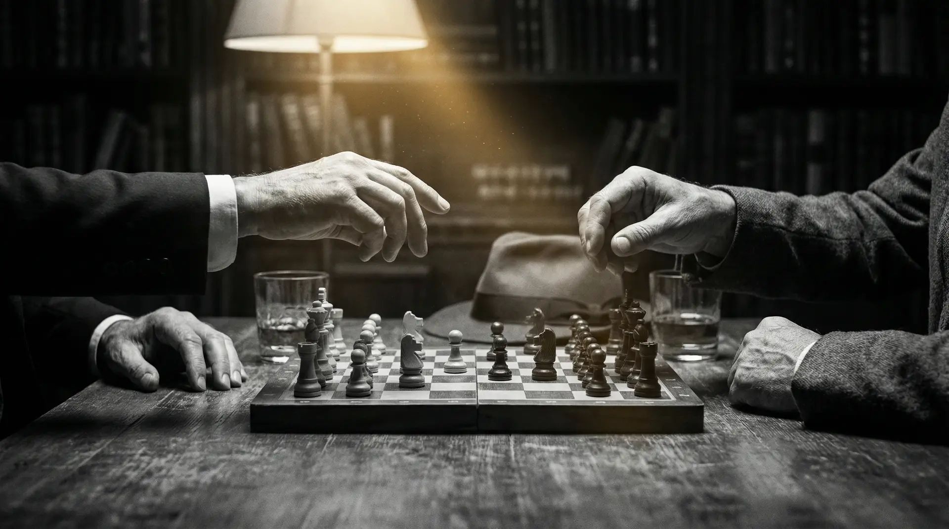 极限追捕电视剧 艺术探索系列 - 非线性叙事，棋盘上的对弈象征命运的交错